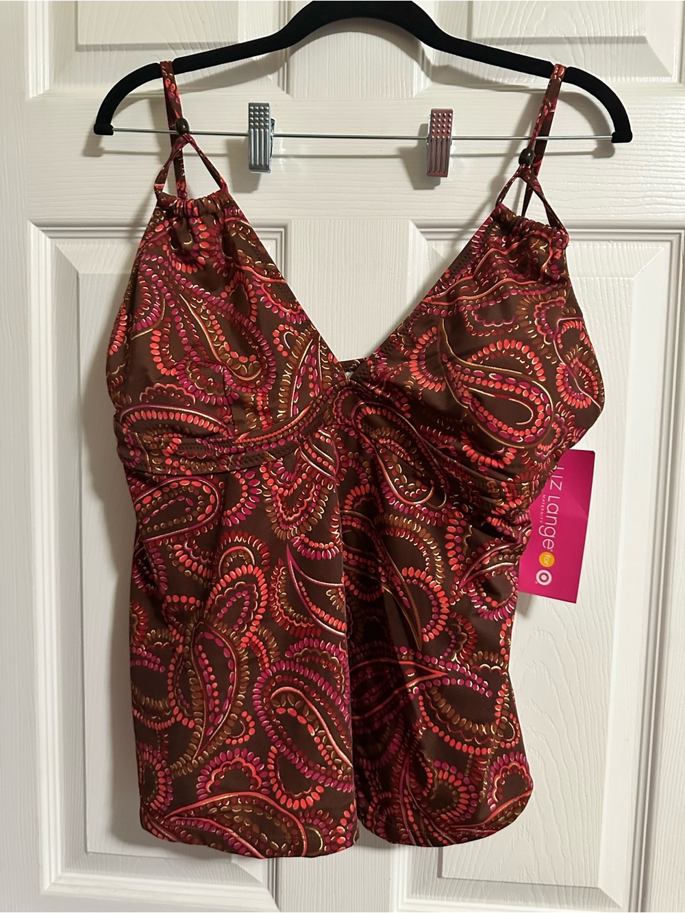 Liz Lange Maternity Tankini Top Women's Size XL Swim Suit Top